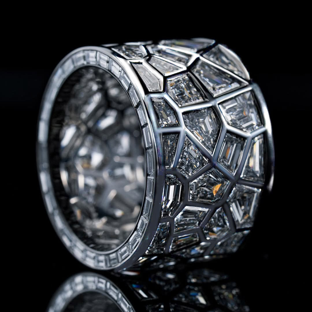 3.9Ctw Broken Mirror Ring
