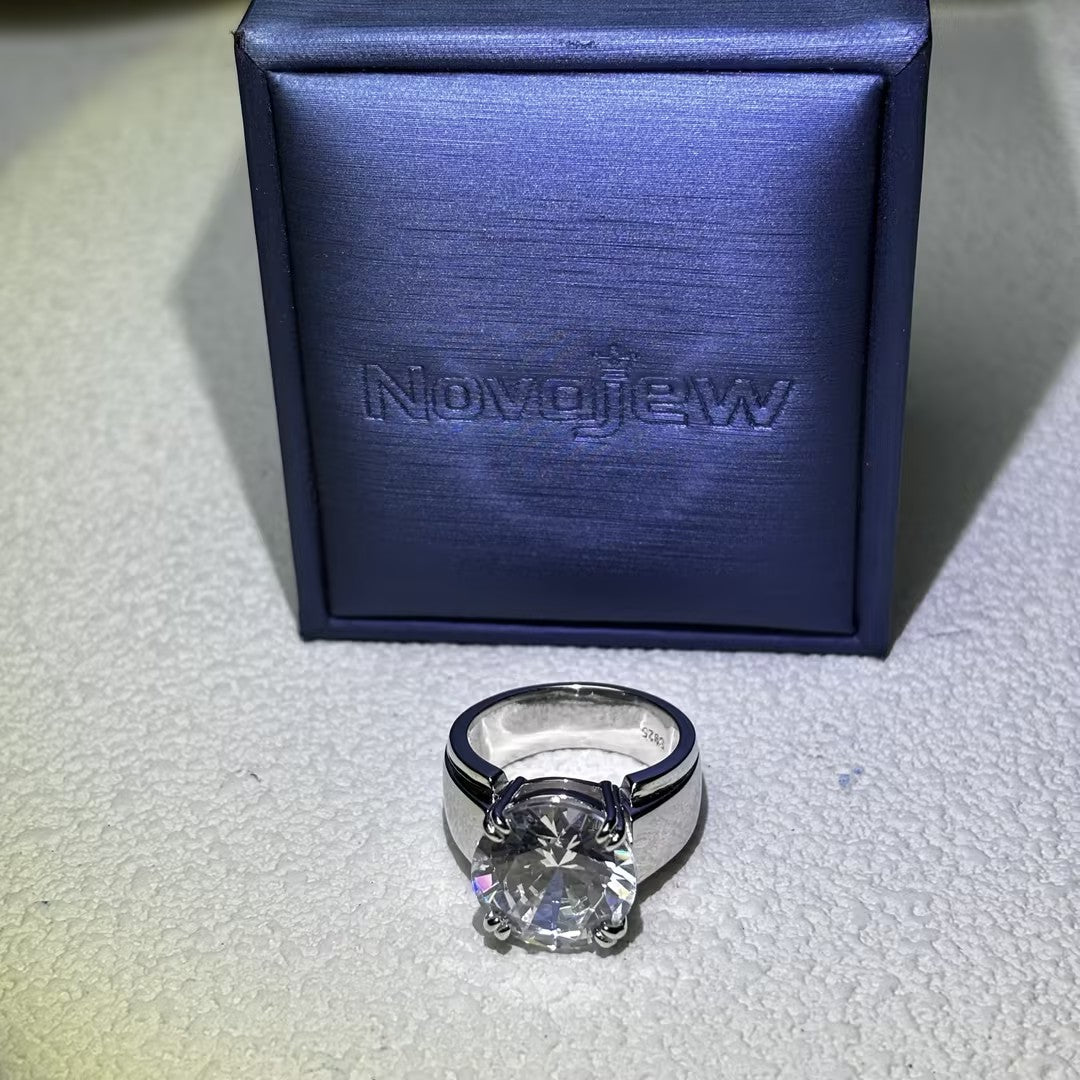 7ct Men's Solitaire Simple Style Ring