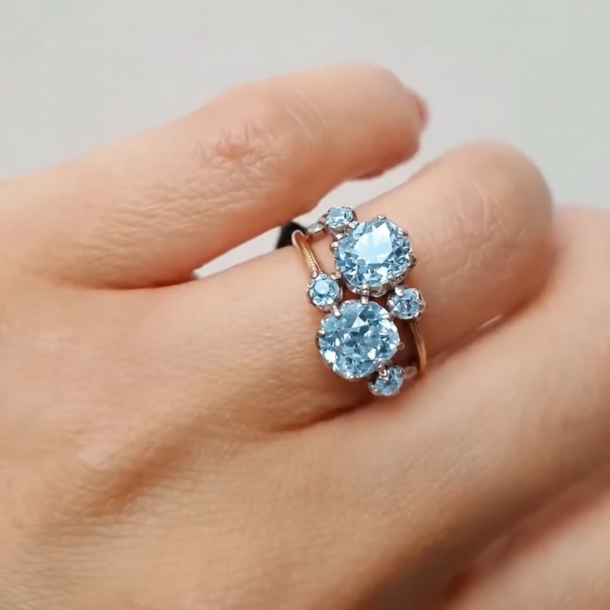 2.49Ctw Vintage Cut Gemstone Ring