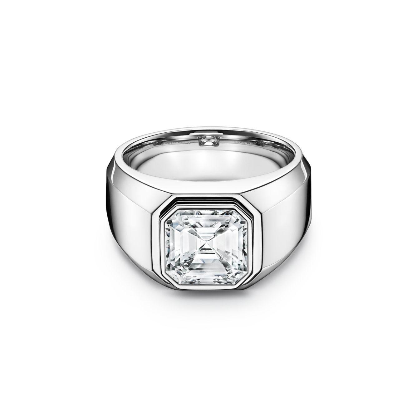 4.3Ct Square Emerald Cut Gemstone Engagement Ring