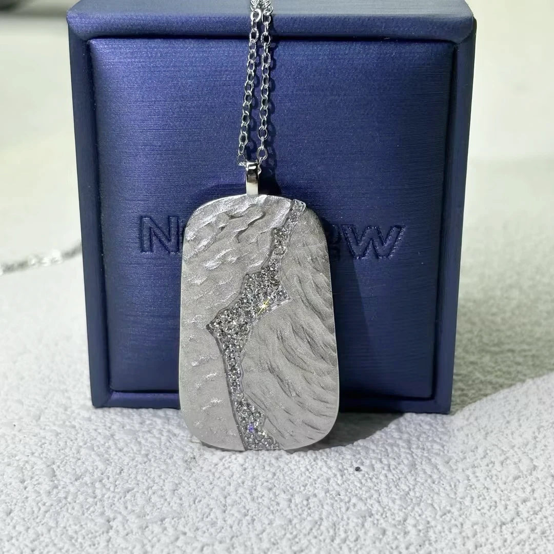 Lightning Messenger Broken Plate Polished Gemstone Pendant