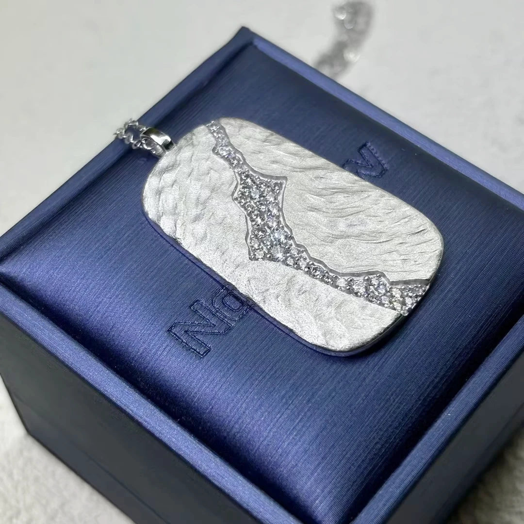Lightning Messenger Broken Plate Polished Gemstone Pendant