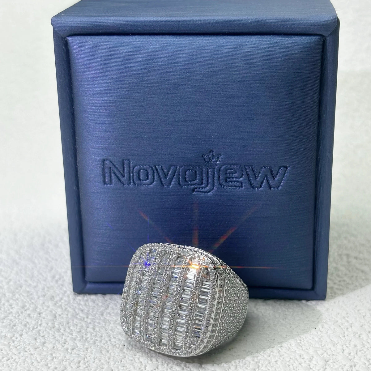 8.0Ctw Rectangular-Round Cut Hip-Hop Style Champion Ring