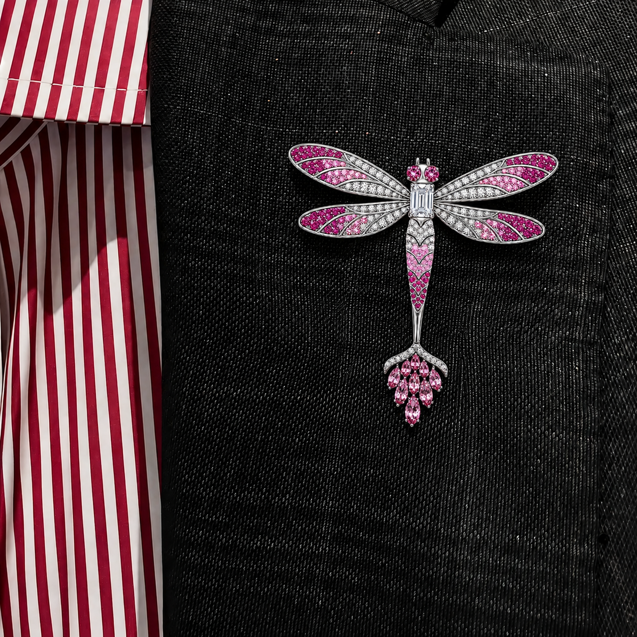 6CTW Marquise Cut Pink Cubic Zirconia Elegant Cubic Zirconia Brooch-Novajew