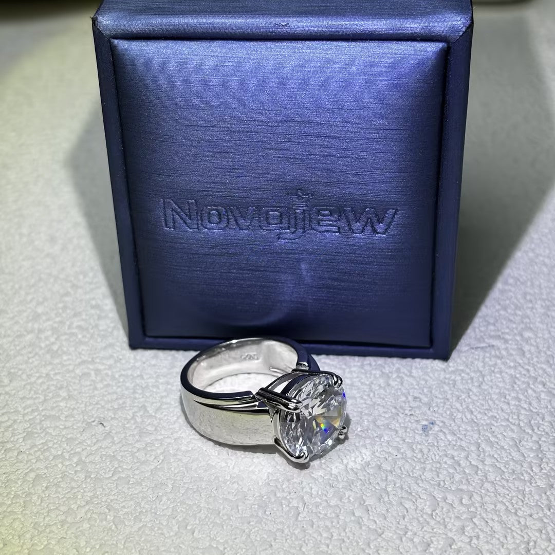 7ct Men's Solitaire Simple Style Ring