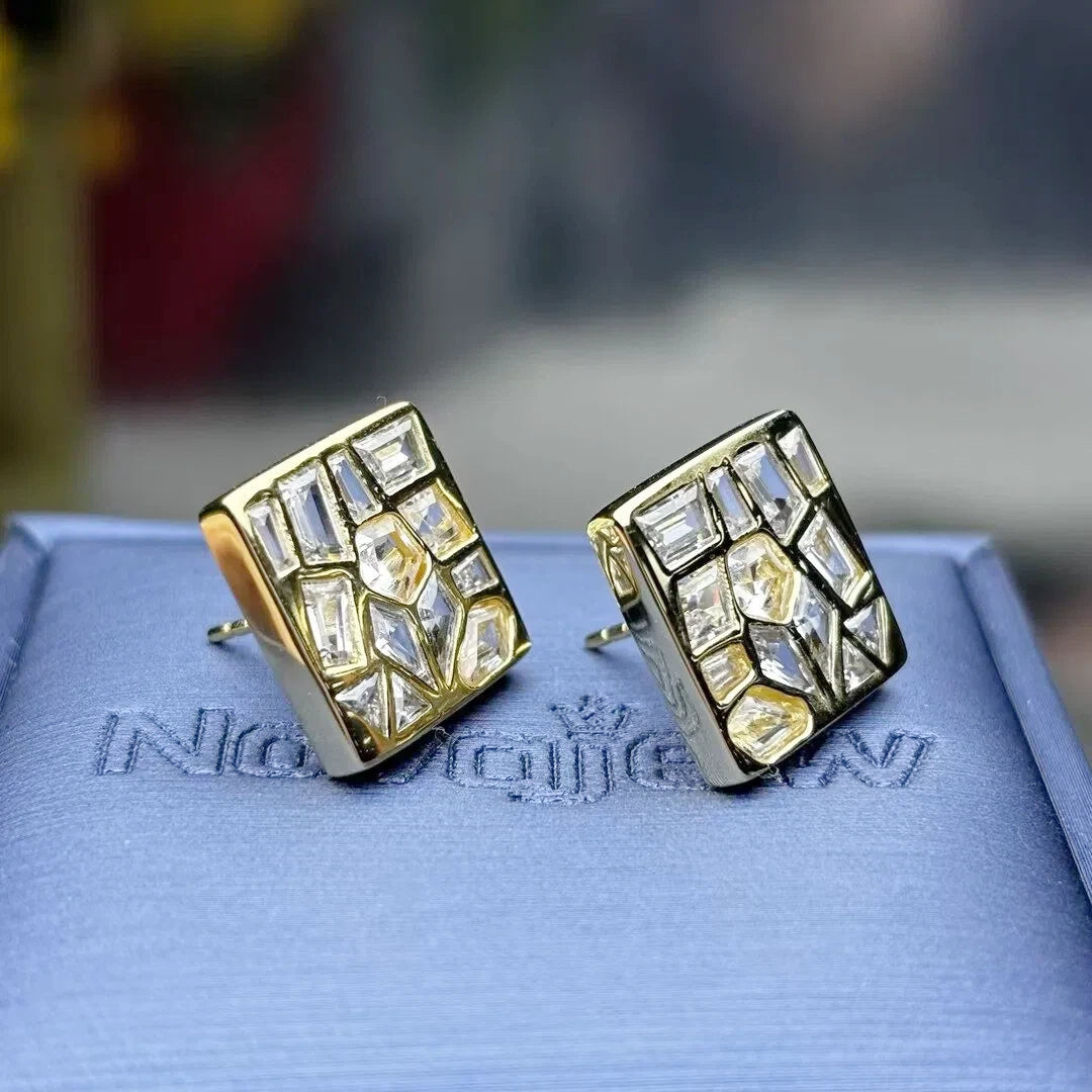 1.5CTW Broken Mirror Earrings-novajew