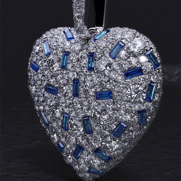 6.32Ctw ring with pavé setting of various cut gemstones