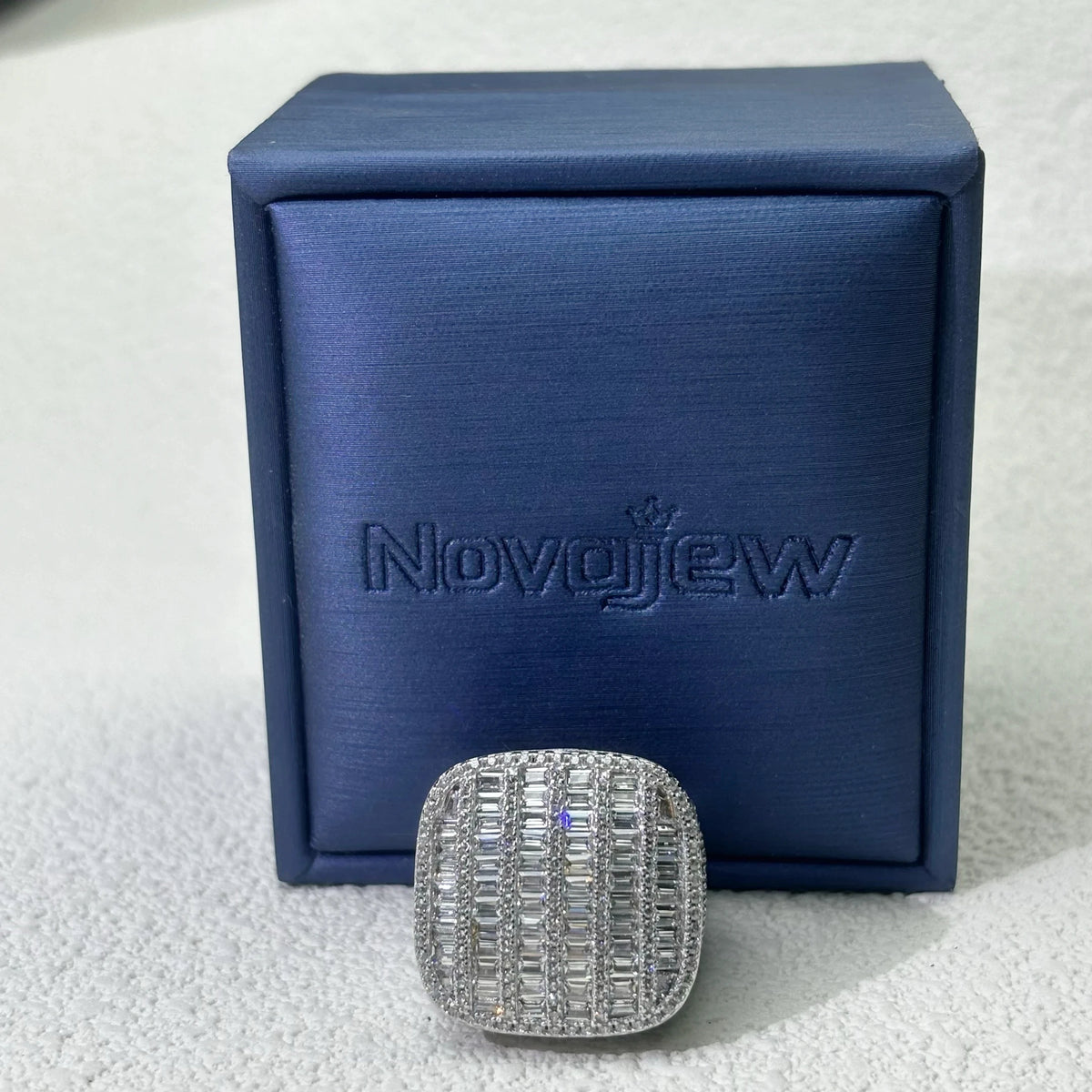 8.0Ctw Rectangular-Round Cut Hip-Hop Style Champion Ring