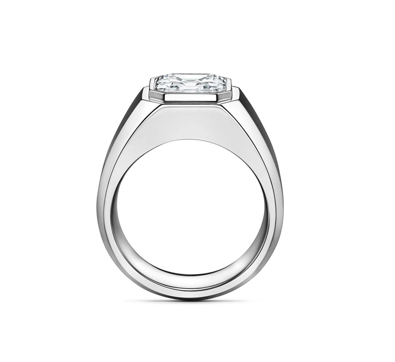 4.3Ct Square Emerald Cut Gemstone Engagement Ring