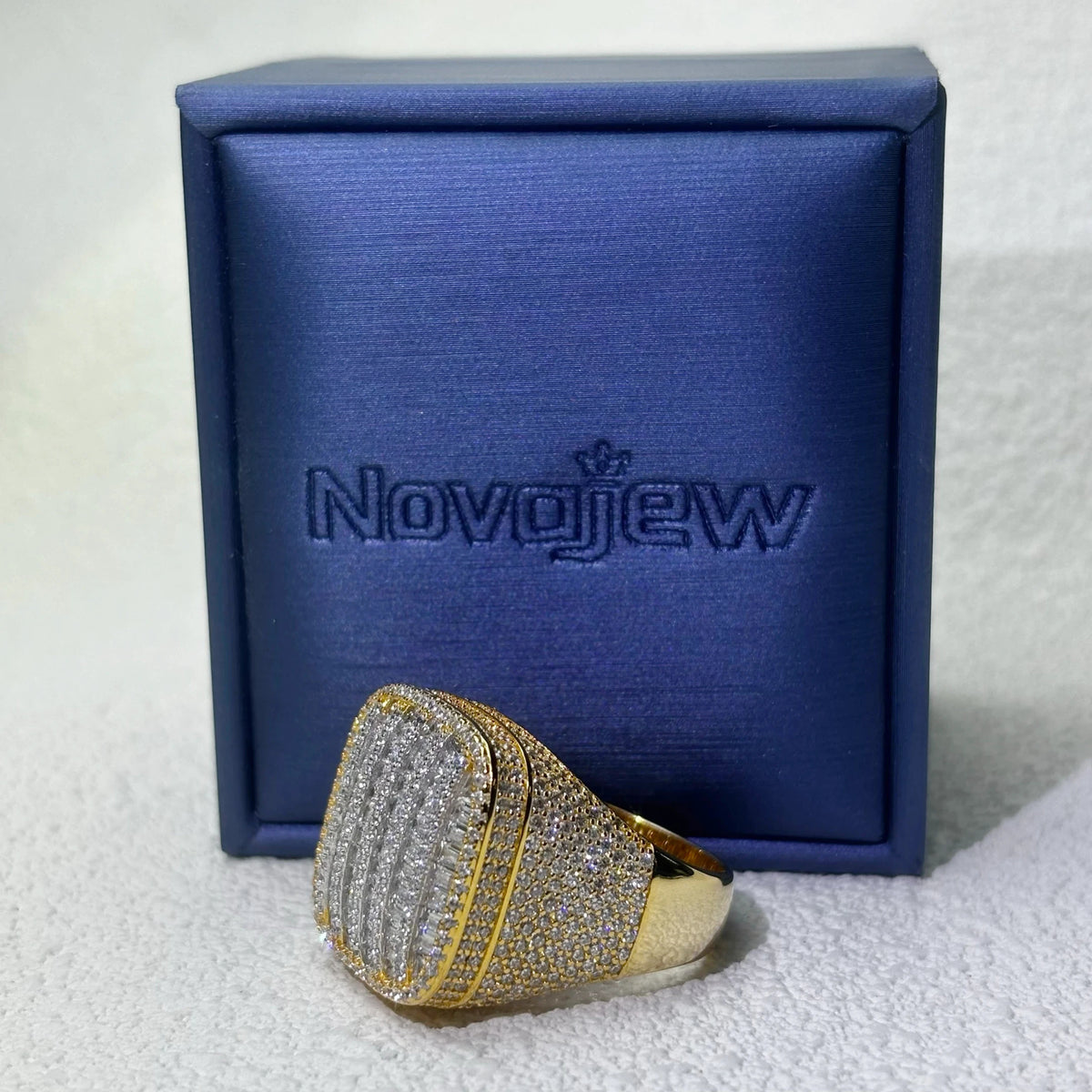 8.0Ctw Rectangular-Round Cut Hip-Hop Style Champion Ring