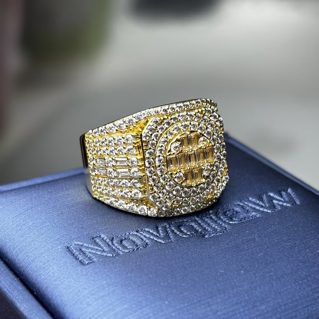 3.6Ctw Large Men's Imperial Gemstone Ring