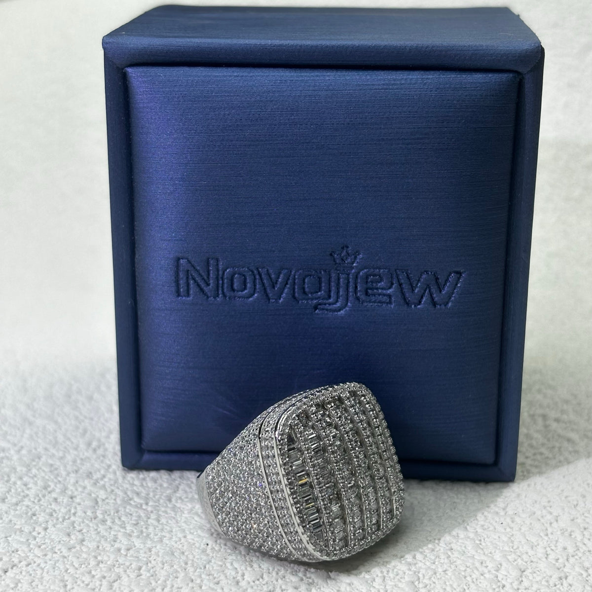 8.0Ctw Rectangular-Round Cut Hip-Hop Style Champion Ring