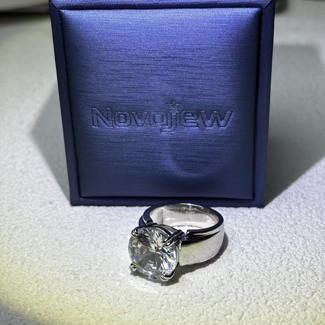 7ct Men's Solitaire Simple Style Ring