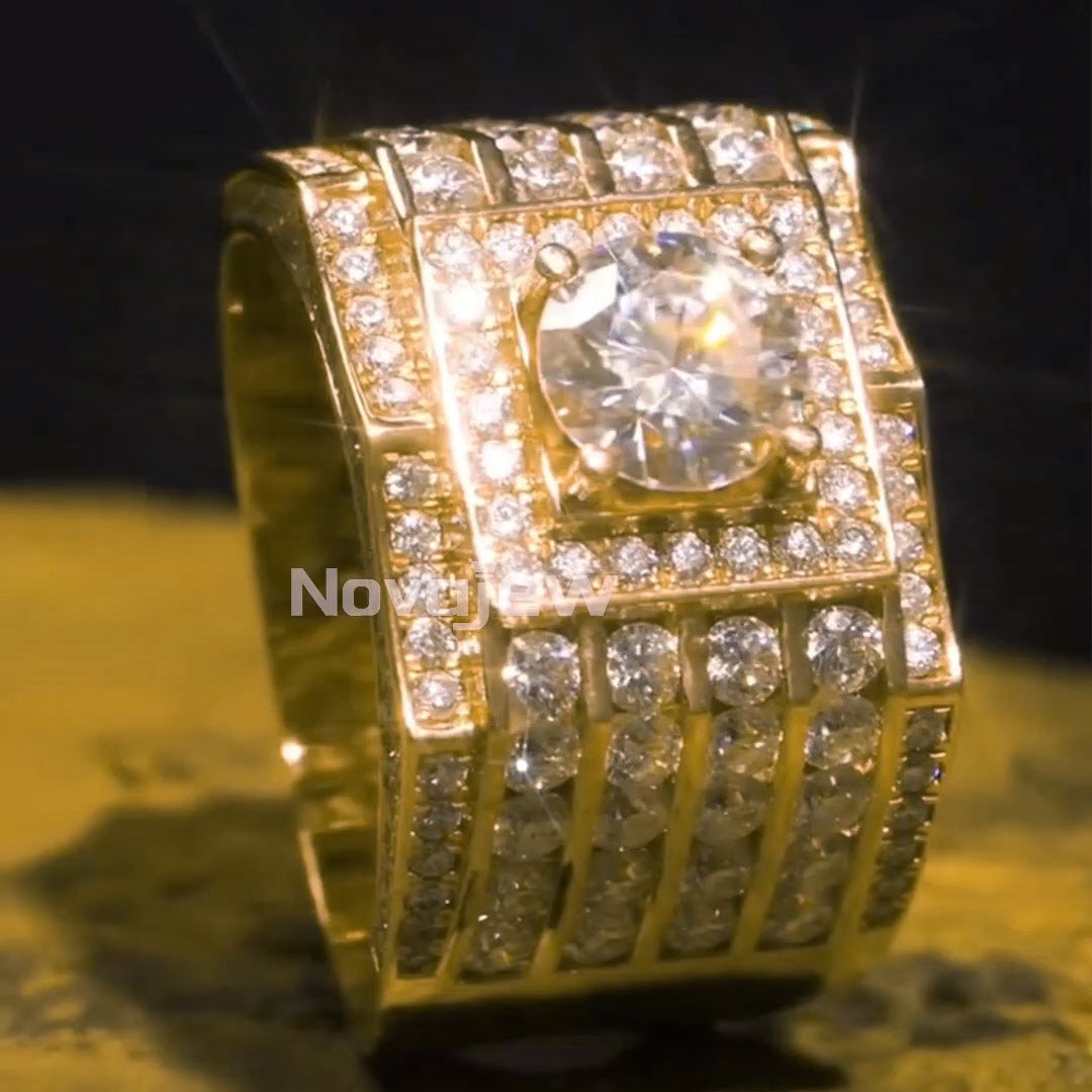 4.0ctw Classic Men's Channel Ring