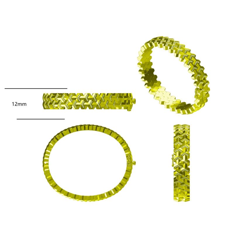 Double Row Armor Bracelet