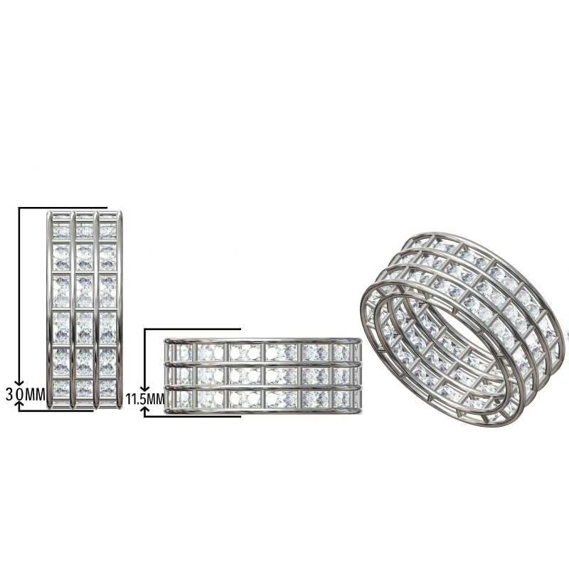 4.0ctw New Artistic Design Gemstone Ring