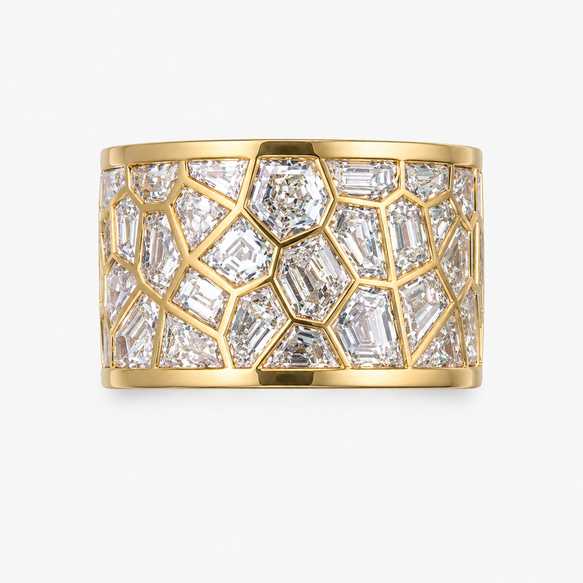 【In Stock】3.9Ctw Broken Mirror Ring