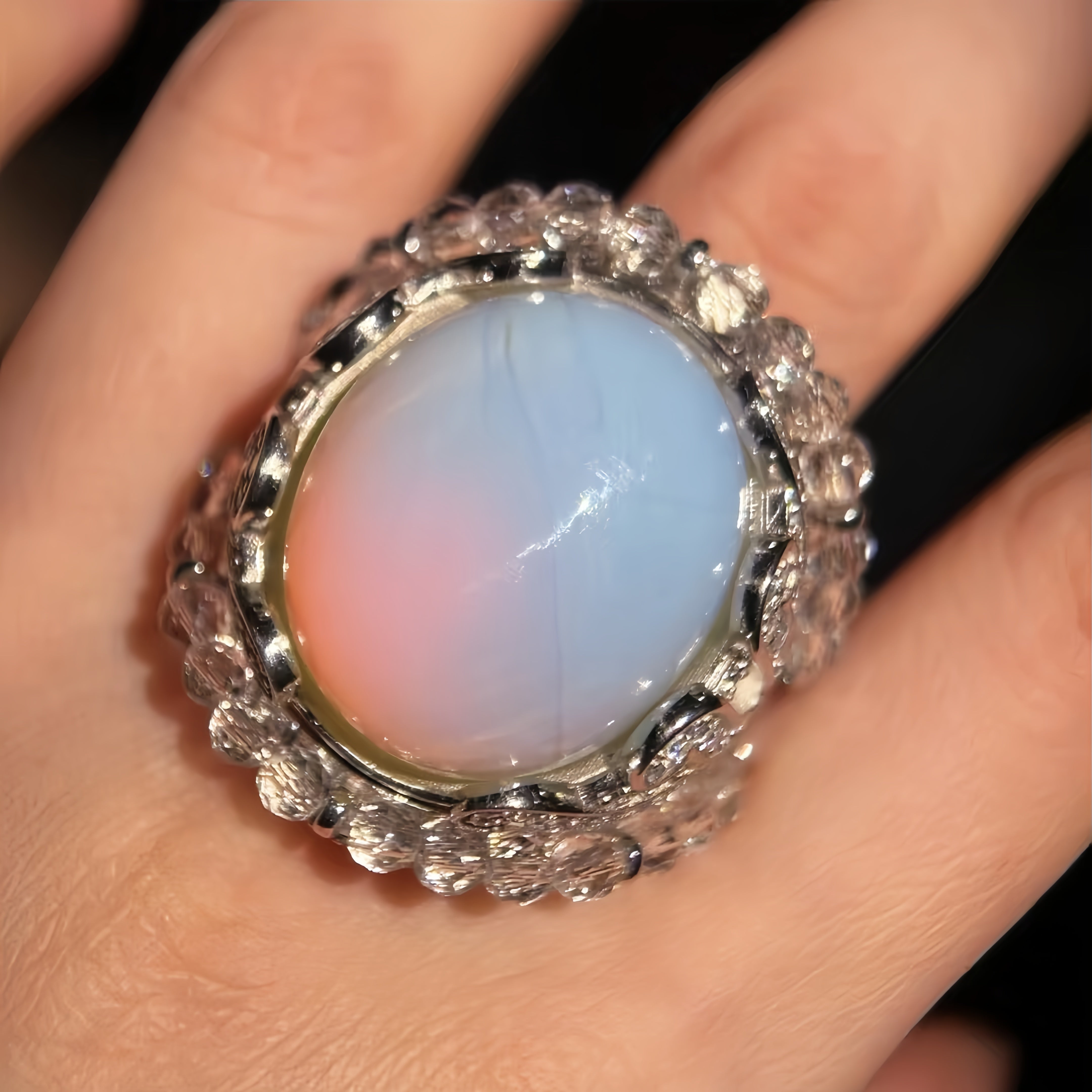 Stunning Opal Stacked Rings