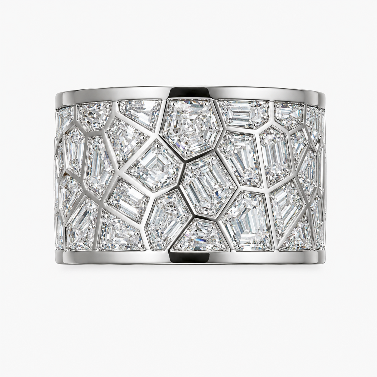 【In Stock】3.9Ctw Broken Mirror Ring