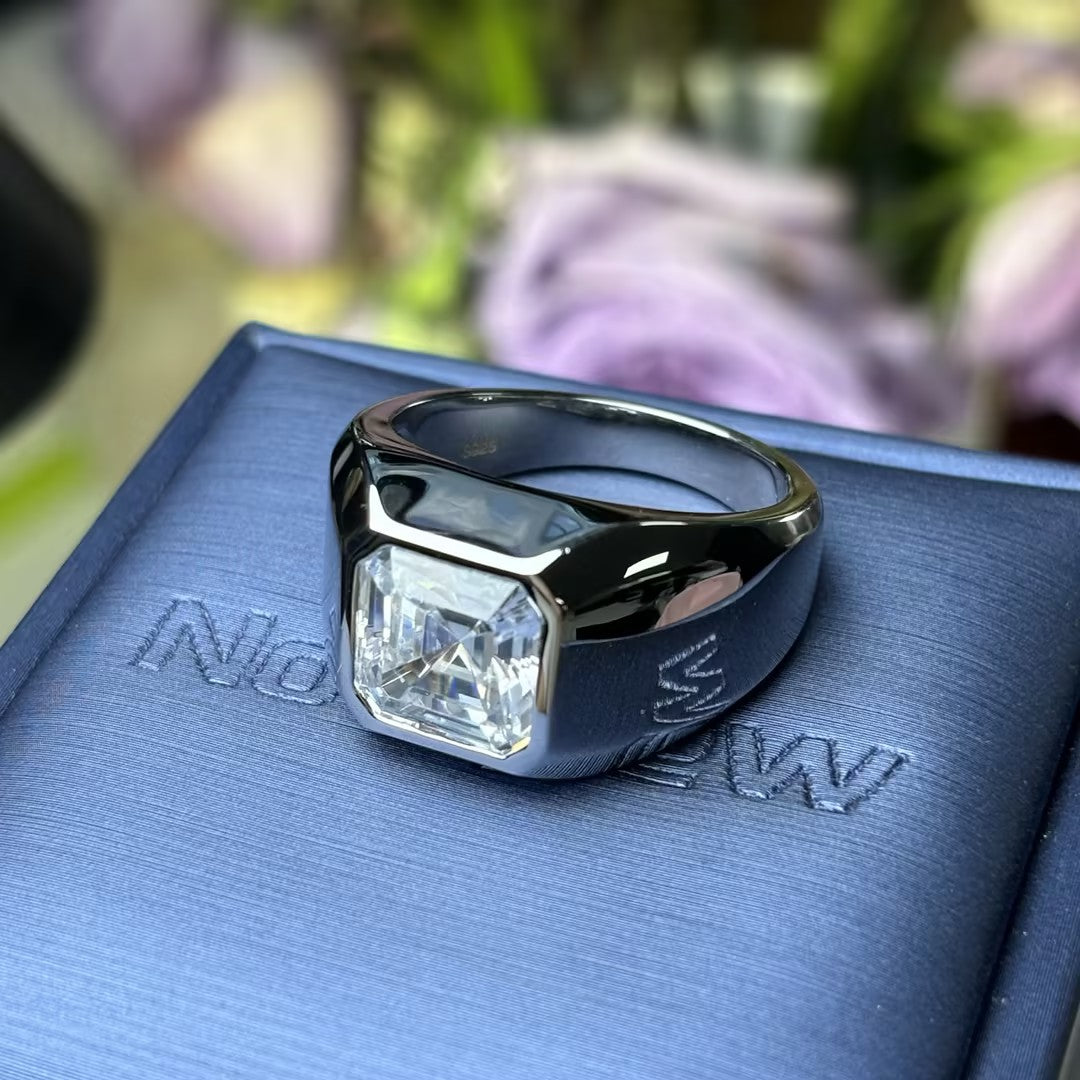 3 Ctw Asscher Cut Diamond Ring