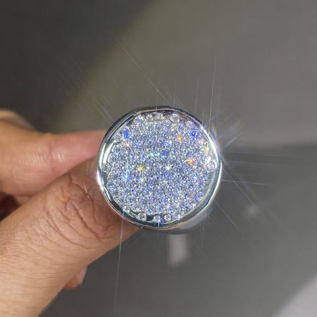 2.97Ctw Pavé Gemstone Ring