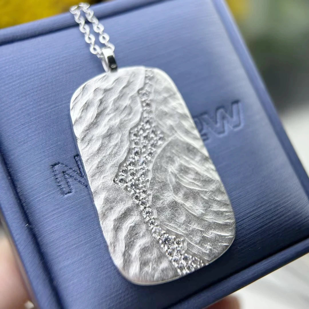 Lightning Messenger Broken Plate Polished Gemstone Pendant