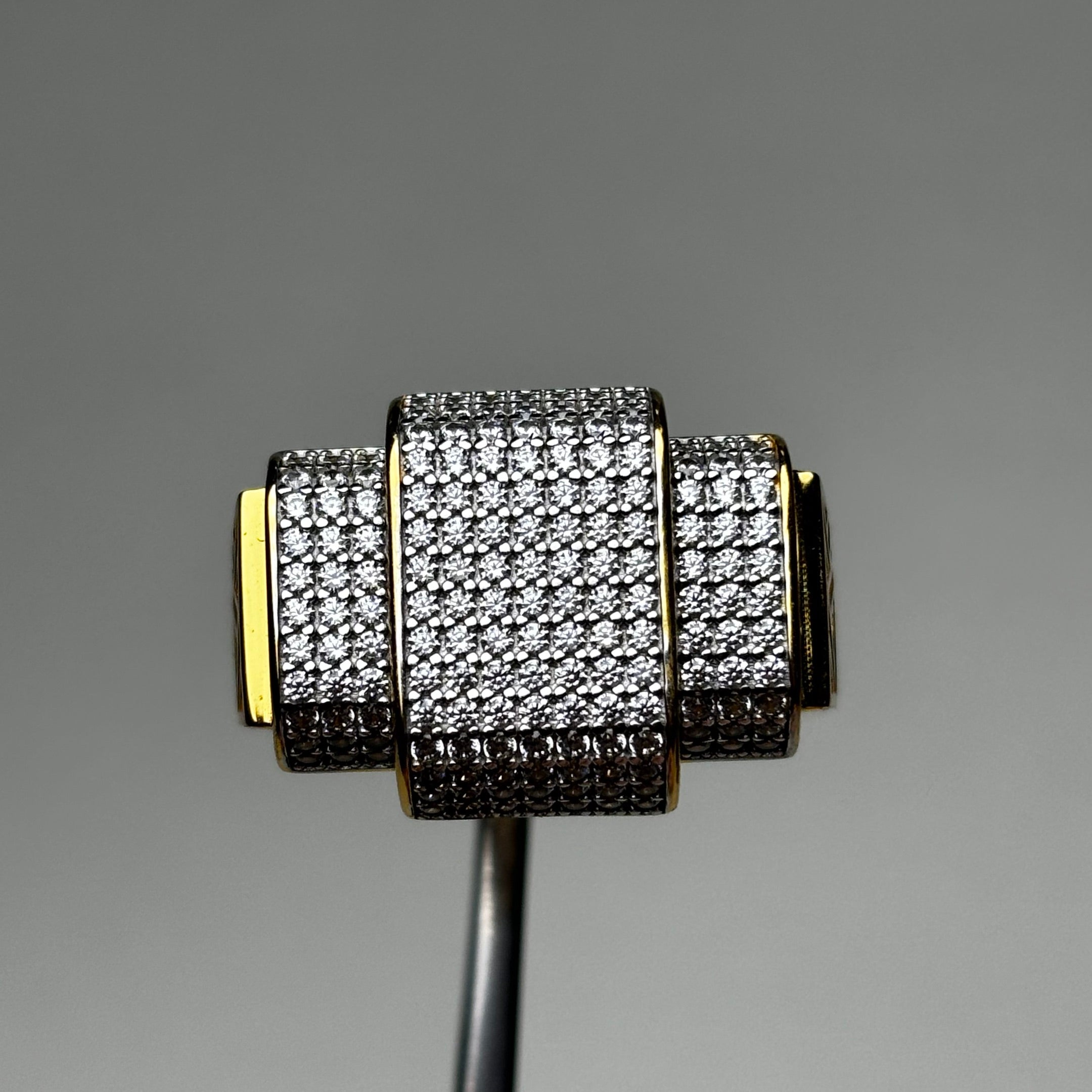 1.86Ctw Pavé-set Men's Gemstone Ring