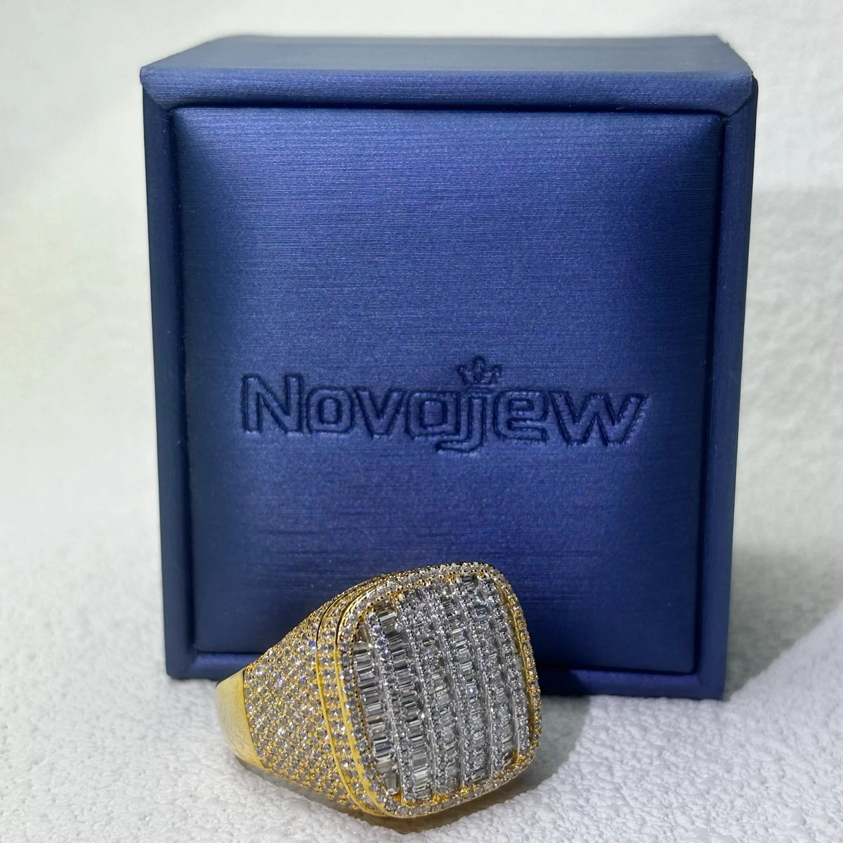 8.0Ctw Rectangular-Round Cut Hip-Hop Style Champion Ring