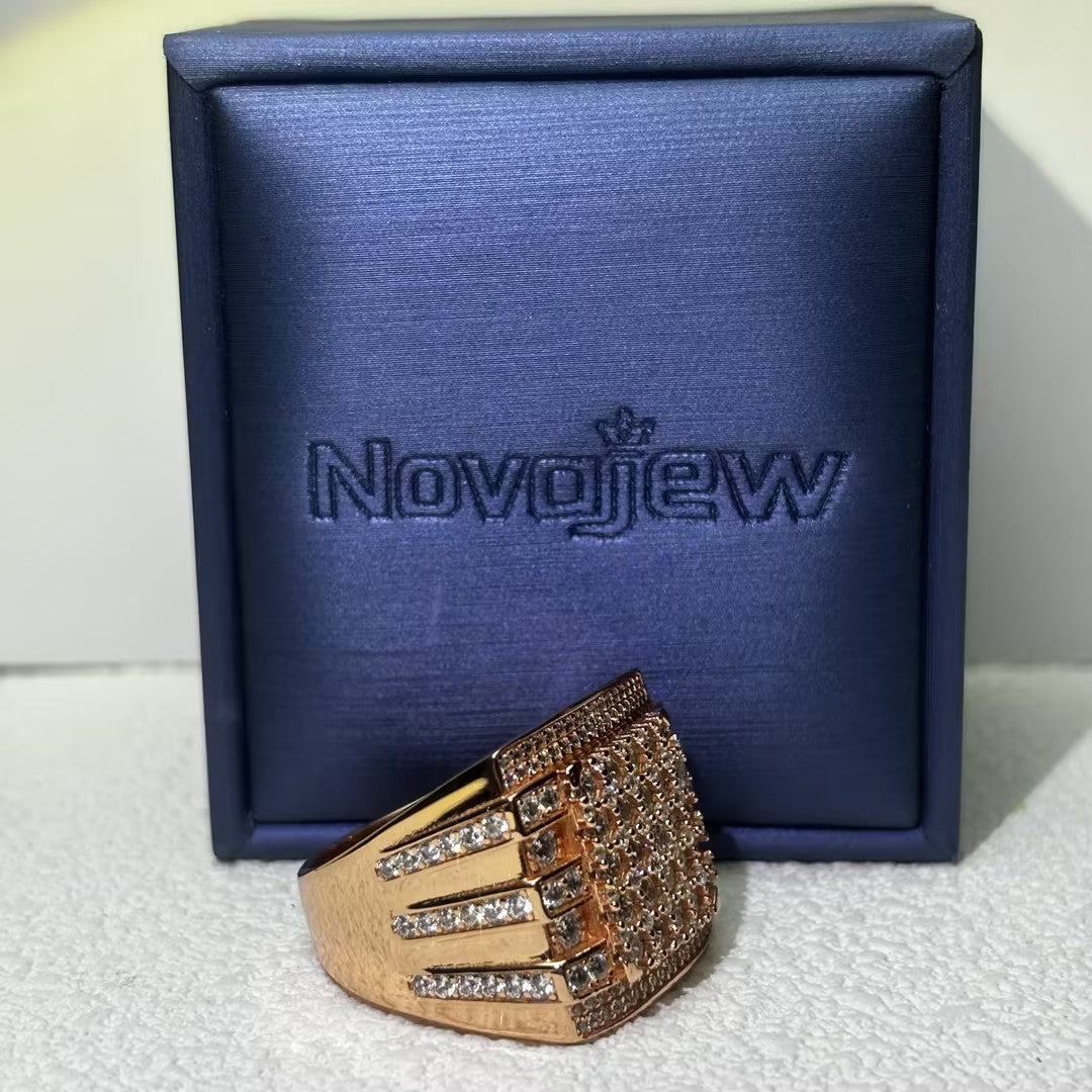6.54ctw Round Stone Large Men's Ring