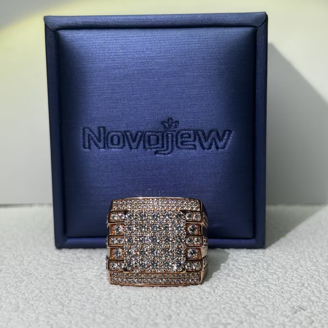 6.54ctw Round Stone Large Men's Ring