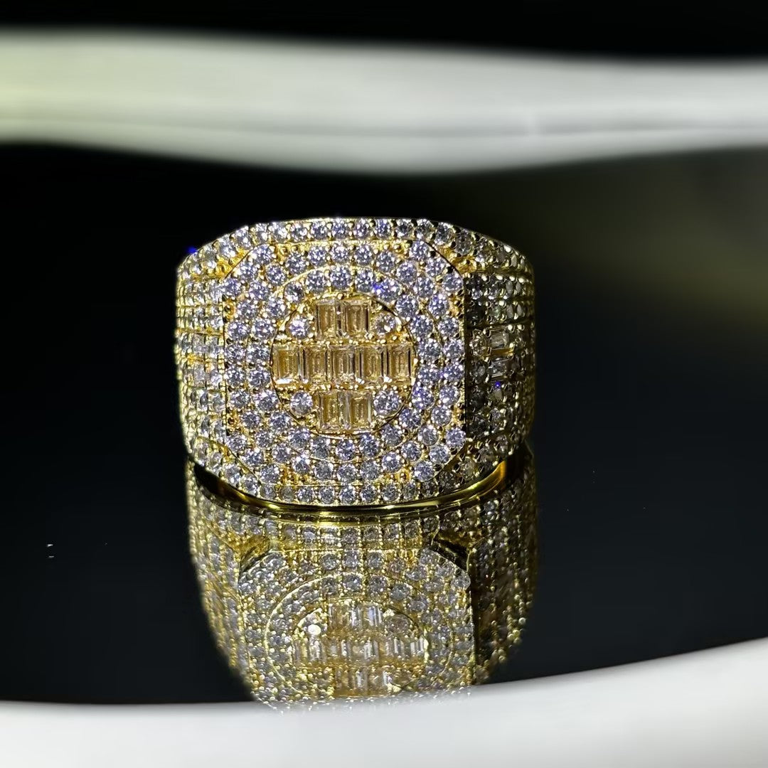 3.6Ctw Large Men's Imperial Gemstone Ring
