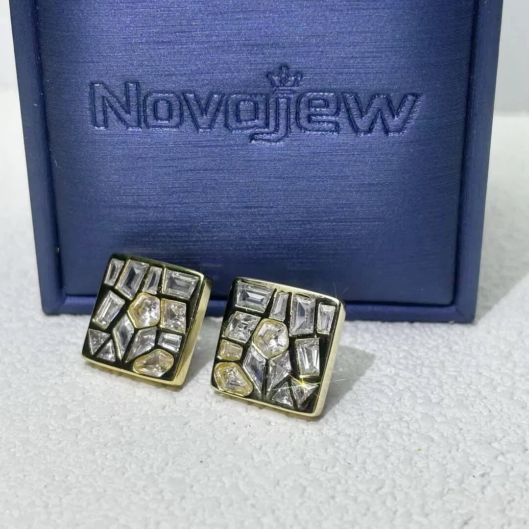 1.5CTW Broken Mirror Earrings-novajew