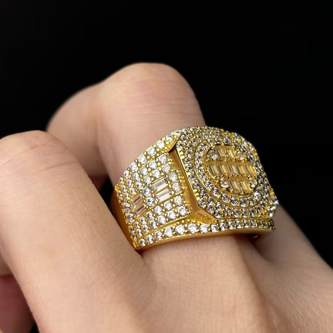 3.6Ctw Large Men's Imperial Gemstone Ring